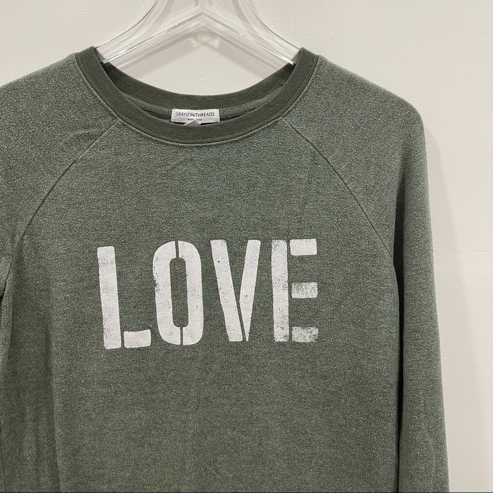 Grayson Threads Love Graphic Pullover Sweatshirt … - image 5